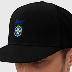 Кепка-снепбек Brasil Football, цвет: черный