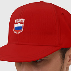Кепка-снепбек Российский щит, цвет: красный
