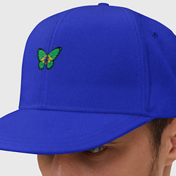 Кепка-снепбек Бразилия бабочка, цвет: синий
