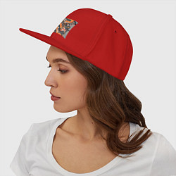 Кепка-снепбек Dragon wild, цвет: красный — фото 2