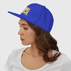 Кепка-снепбек Абстракция поп-арт геометрия, цвет: синий — фото 2