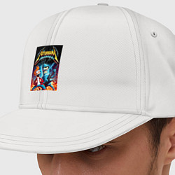 Кепка-снепбек Вокались Фрай и гитарист Бендер - рок группа Футур, цвет: белый