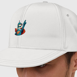 Кепка-снепбек Super Bender - ai art collab meme, цвет: белый