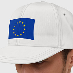 Кепка-снепбек Флаг Евросоюза, цвет: белый