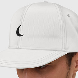 Кепка-снепбек Чёрная луна, цвет: белый