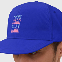 Кепка-снепбек Twerk Hard, цвет: синий