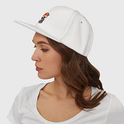 Кепка-снепбек Влюбленный Марио, цвет: белый — фото 2