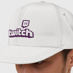 Кепка-снепбек Twitch Logo, цвет: белый