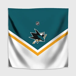 Скатерть для стола NHL: San Jose Sharks, цвет: 3D-принт