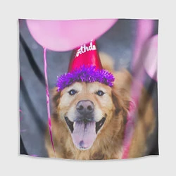 Скатерть для стола Birthday Dog, цвет: 3D-принт