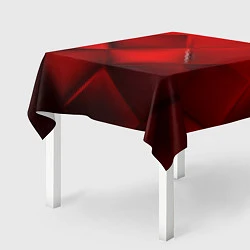Скатерть для стола Red squares, цвет: 3D-принт — фото 2