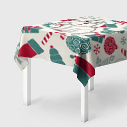 Скатерть для стола Новогодний щенок, цвет: 3D-принт — фото 2