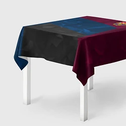 Скатерть для стола FC Barcelona: Dark polygons, цвет: 3D-принт — фото 2