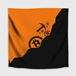 Скатерть для стола Bitcoin Mining, цвет: 3D-принт