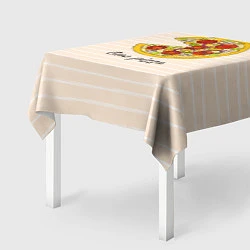 Скатерть для стола One Love - One pizza, цвет: 3D-принт — фото 2