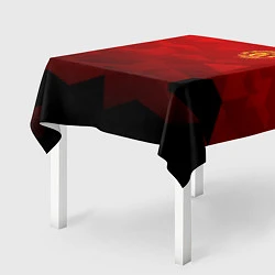 Скатерть для стола FC Man UTD: Red Poly, цвет: 3D-принт — фото 2