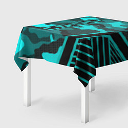 Скатерть для стола CS:GO Blue Camo, цвет: 3D-принт — фото 2