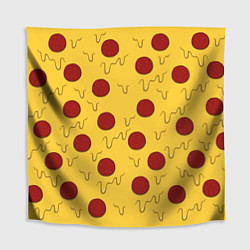 Скатерть для стола Рай пиццы, цвет: 3D-принт
