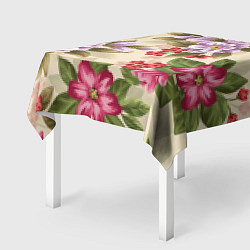 Скатерть для стола Цветочный мотив, цвет: 3D-принт — фото 2
