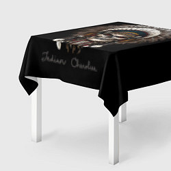 Скатерть для стола Череп с роучем, цвет: 3D-принт — фото 2
