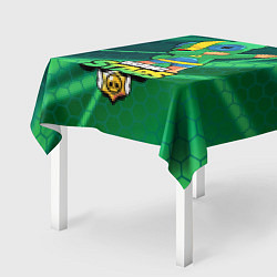 Скатерть для стола Brawl Stars Leon, Dab, цвет: 3D-принт — фото 2