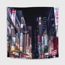 Скатерть для стола Ночной Токио, цвет: 3D-принт
