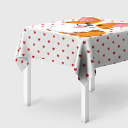 Скатерть для стола Корги, цвет: 3D-принт — фото 2