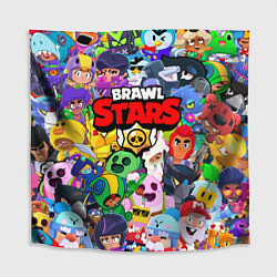 Скатерть для стола BRAWL STARS ВСЕ БРАВЛЕРЫ, цвет: 3D-принт