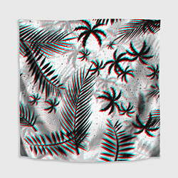 Скатерть для стола ПАЛЬМЫ TROPICAL GLITCH, цвет: 3D-принт