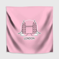 Скатерть для стола Лондон London Tower bridge, цвет: 3D-принт