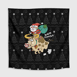 Скатерть для стола Санта на олене, цвет: 3D-принт