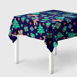 Скатерть для стола С Новым Годом!, цвет: 3D-принт — фото 2