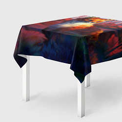 Скатерть для стола Рыжая лиса, цвет: 3D-принт — фото 2