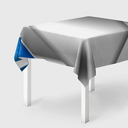 Скатерть для стола 3D СЕРЕБРО BLUE LINES, цвет: 3D-принт — фото 2