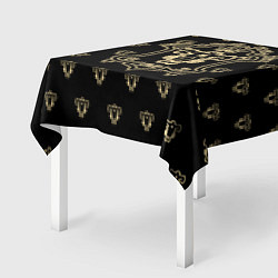 Скатерть для стола Черные быки Чёрный клевер, цвет: 3D-принт — фото 2