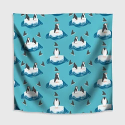Скатерть для стола Пингвины, цвет: 3D-принт