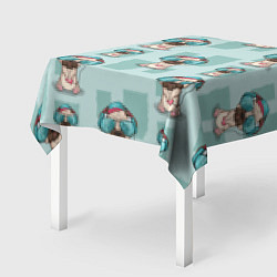 Скатерть для стола Крутой песик, цвет: 3D-принт — фото 2
