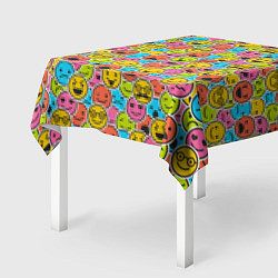 Скатерть для стола Смайлики, цвет: 3D-принт — фото 2