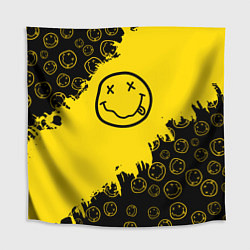 Скатерть для стола Nirvana Smile Нирвана Рваный Паттерн, цвет: 3D-принт