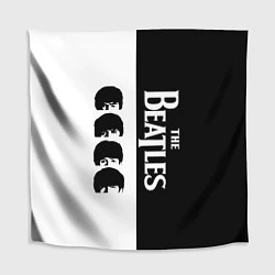 Скатерть для стола The Beatles черно - белый партер, цвет: 3D-принт