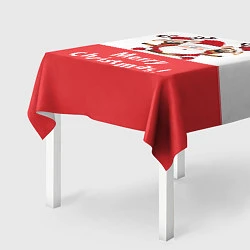 Скатерть для стола Санта с 2 Оленями, цвет: 3D-принт — фото 2