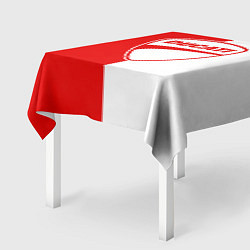 Скатерть для стола DUCATI WHITE RED STYLE LOGO, цвет: 3D-принт — фото 2