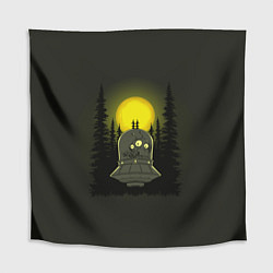 Скатерть для стола Шокированный пришелец в лесу, цвет: 3D-принт