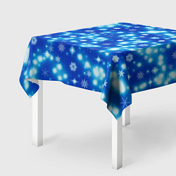 Скатерть для стола Сверкающие снежинки, цвет: 3D-принт — фото 2