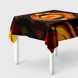 Скатерть для стола MANCHESTER UNITED FIRE STYLE SPORT ПЛАМЯ, цвет: 3D-принт — фото 2