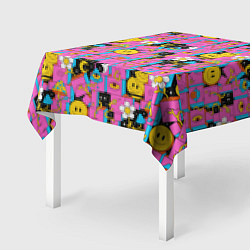Скатерть для стола Психоделика Инь-Янь, цвет: 3D-принт — фото 2