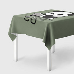 Скатерть для стола Панда красит глаза, цвет: 3D-принт — фото 2