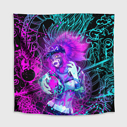 Скатерть для стола KDA NEON DRAGON LEAGUE OF LEGENDS, НЕОНОВЫЕ БРЫЗГИ, цвет: 3D-принт
