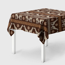 Скатерть для стола Жирафы Африка паттерн, цвет: 3D-принт — фото 2