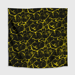 Скатерть для стола Yellow Ripple Желтая Рябь, цвет: 3D-принт
